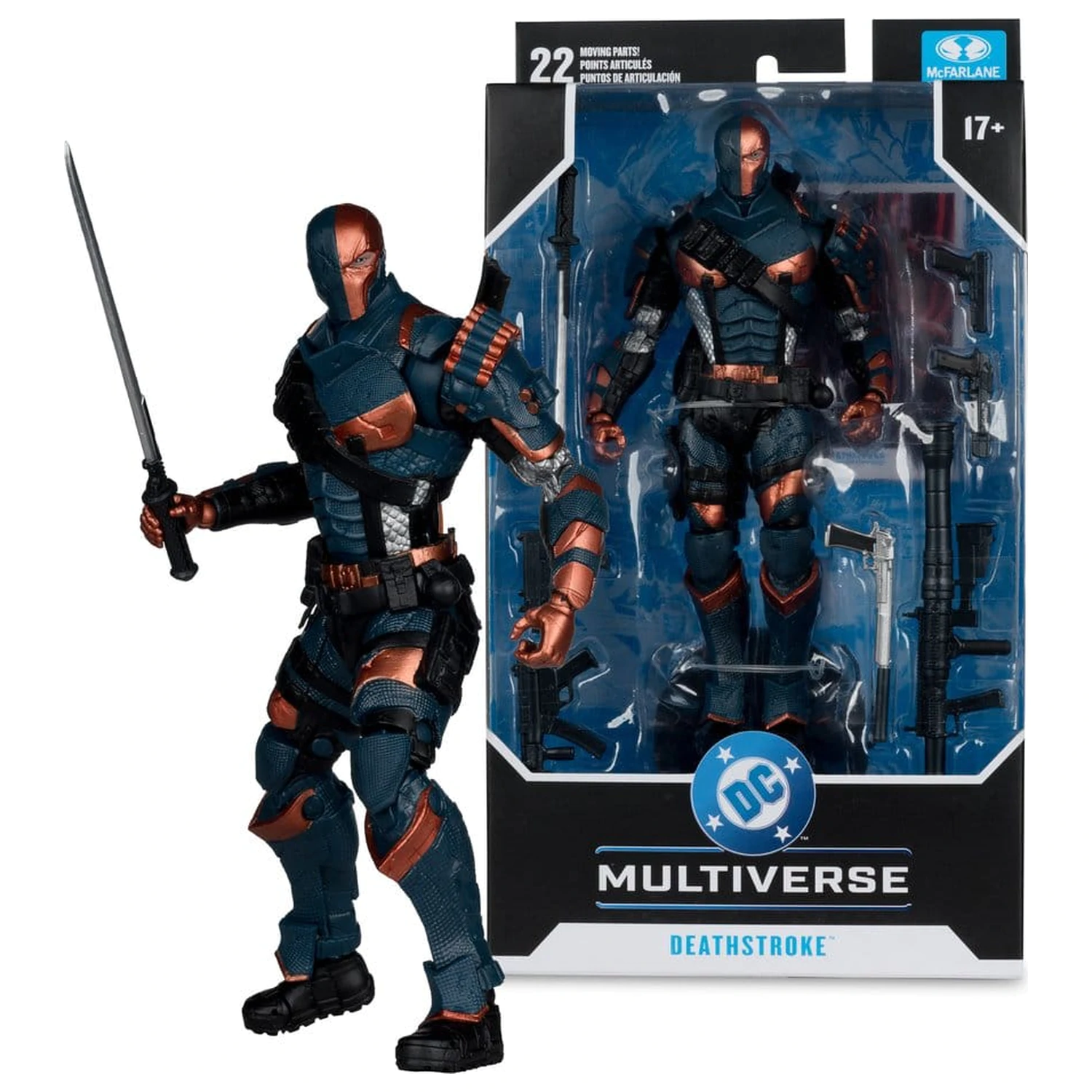 Arkham Origins DC Multiverse Akční figurka Deathstroke 19 cm fotografii produktu