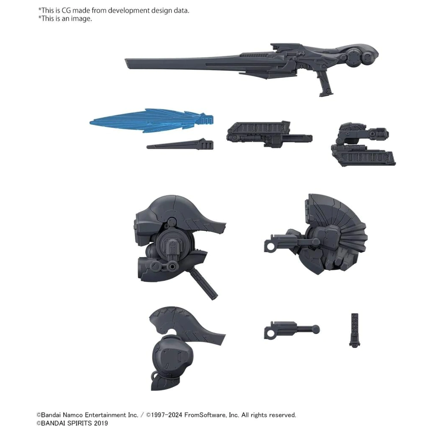 Armored Core VI 30mm volitelné díly Set Weapon Set 01 modelová sada fotografii produktu