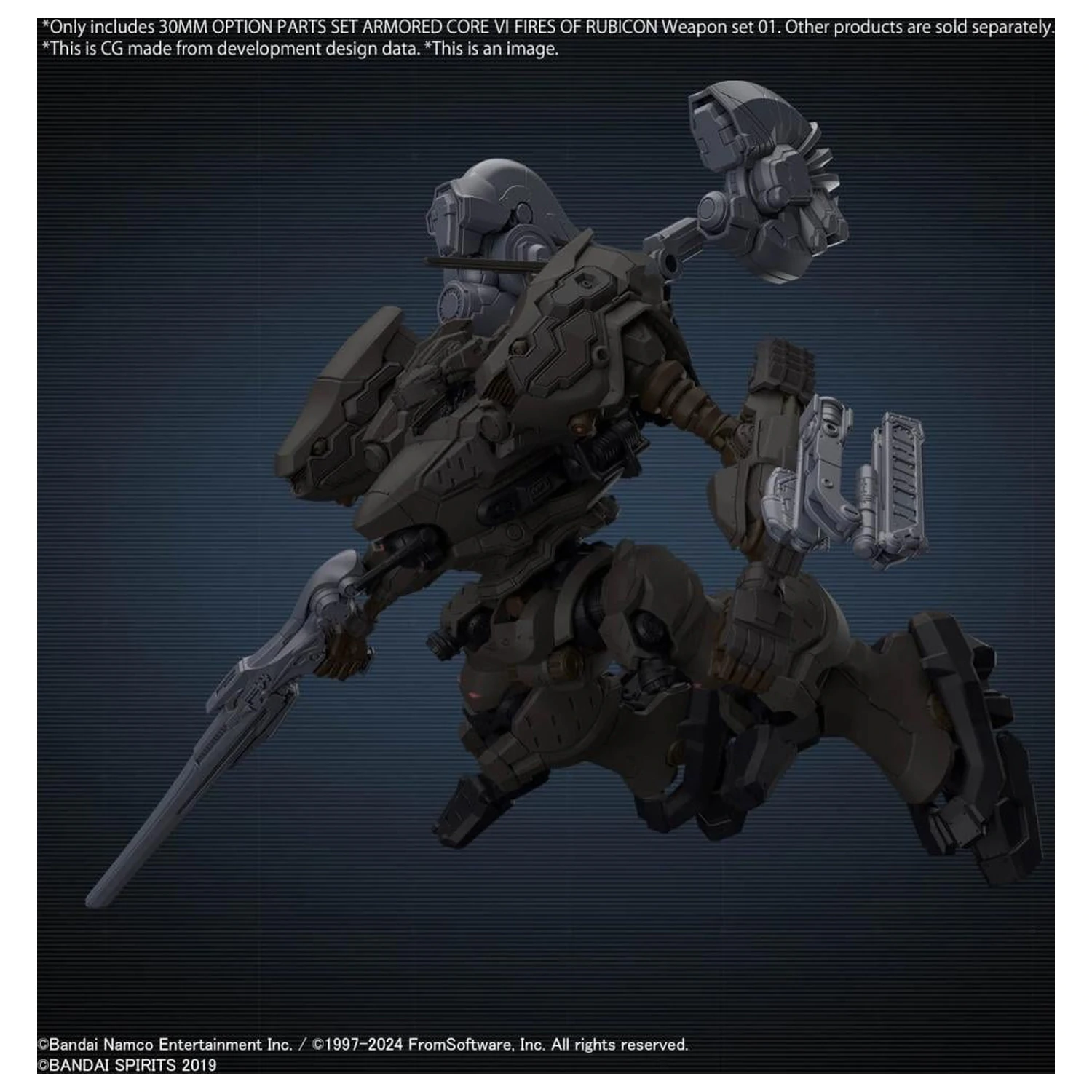 Armored Core VI 30mm volitelné díly Set Weapon Set 01 modelová sada fotografii produktu