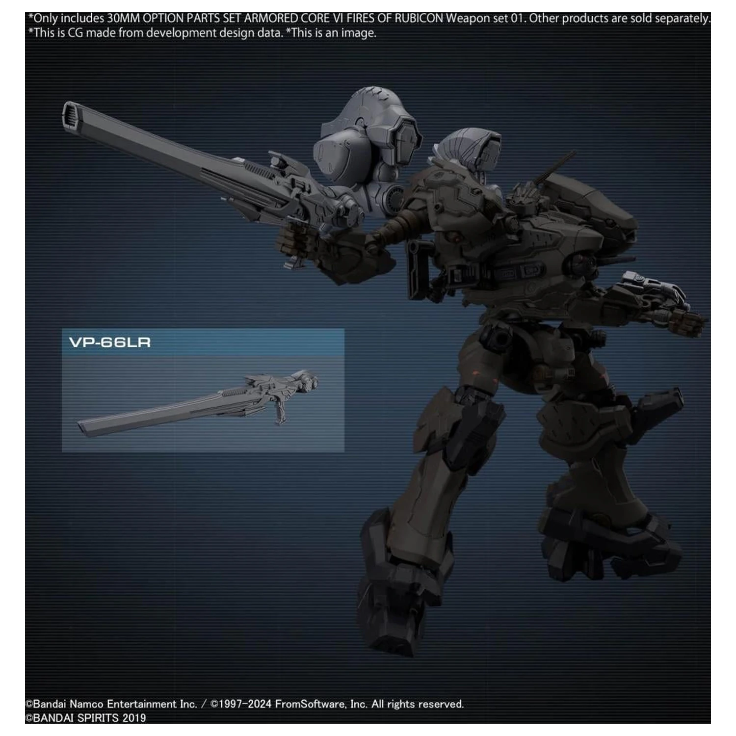 Armored Core VI 30mm volitelné díly Set Weapon Set 01 modelová sada fotografii produktu