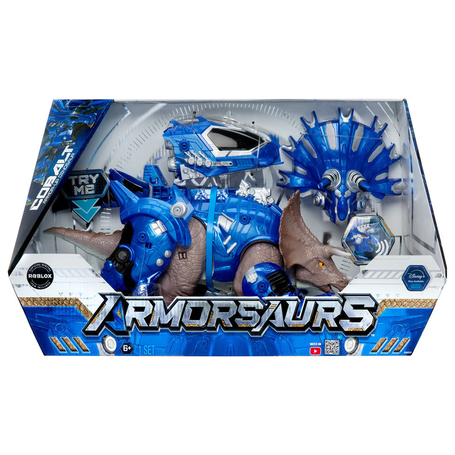 Armorsaurs Dinosaurus Triceratops Cobalt figurka fotografii produktu