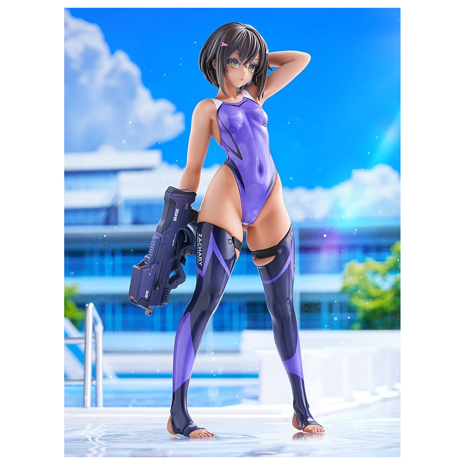 Arms Note PVC figurka 1/7 Buchou-chan of the Swimming Club Purple Swimsuit Ver. 22 cm fotografii produktu