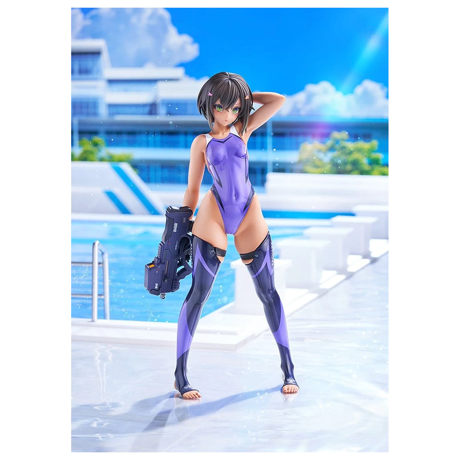 Arms Note PVC figurka 1/7 Buchou-chan of the Swimming Club Purple Swimsuit Ver. 22 cm fotografii produktu