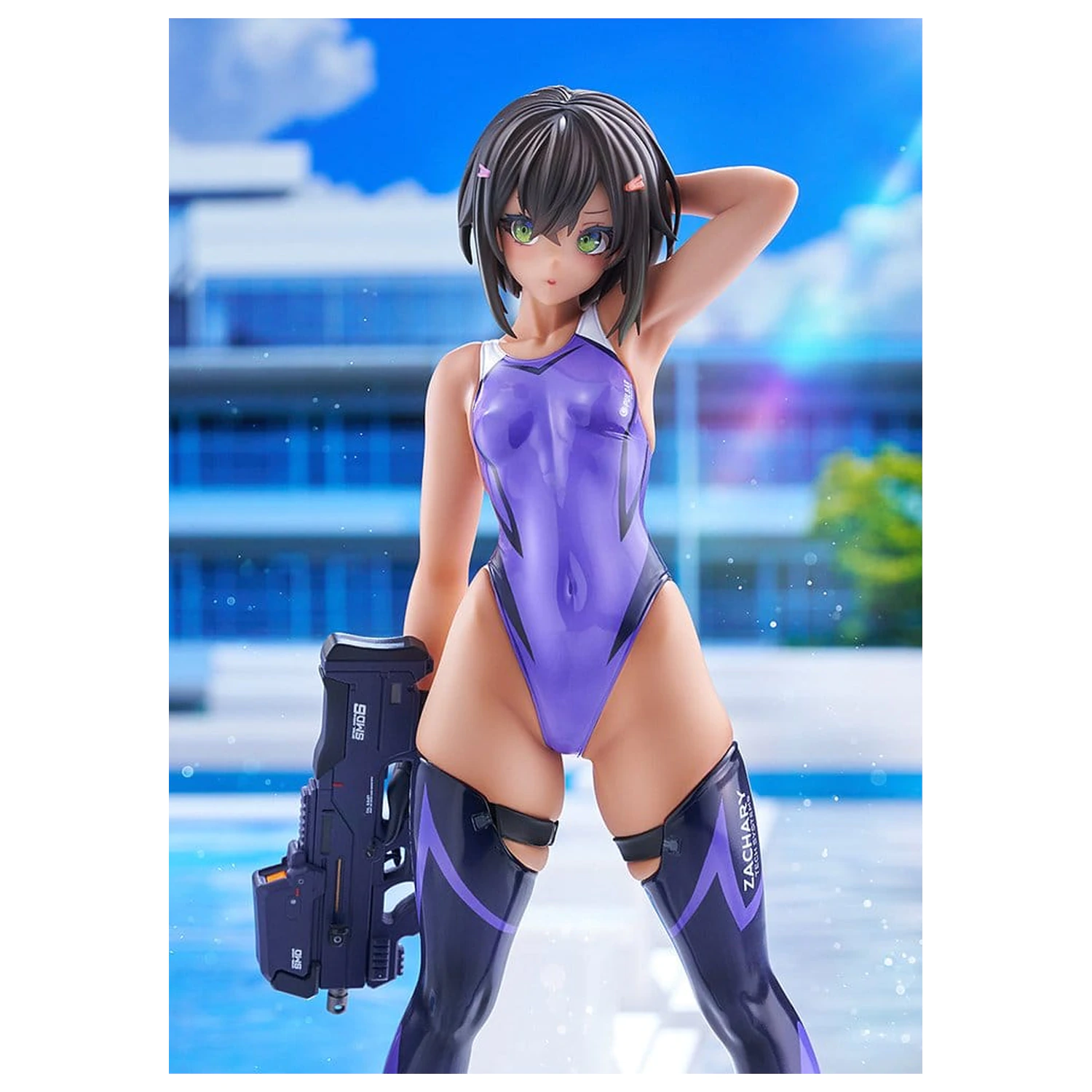 Arms Note PVC figurka 1/7 Buchou-chan of the Swimming Club Purple Swimsuit Ver. 22 cm fotografii produktu
