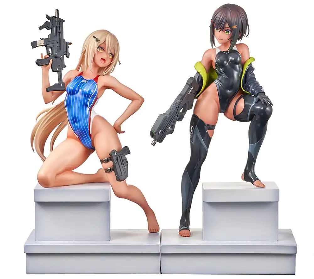 Arms Note Statue 1/7 Plavecký Tým Bucho-chan a Kohai-chan 22 cm fotografii produktu