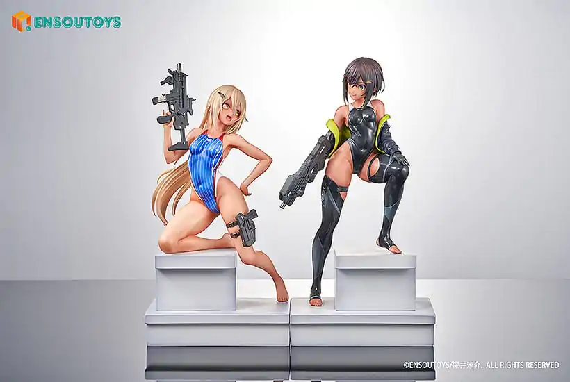 Arms Note Statue 1/7 Plavecký Tým Bucho-chan a Kohai-chan 22 cm fotografii produktu