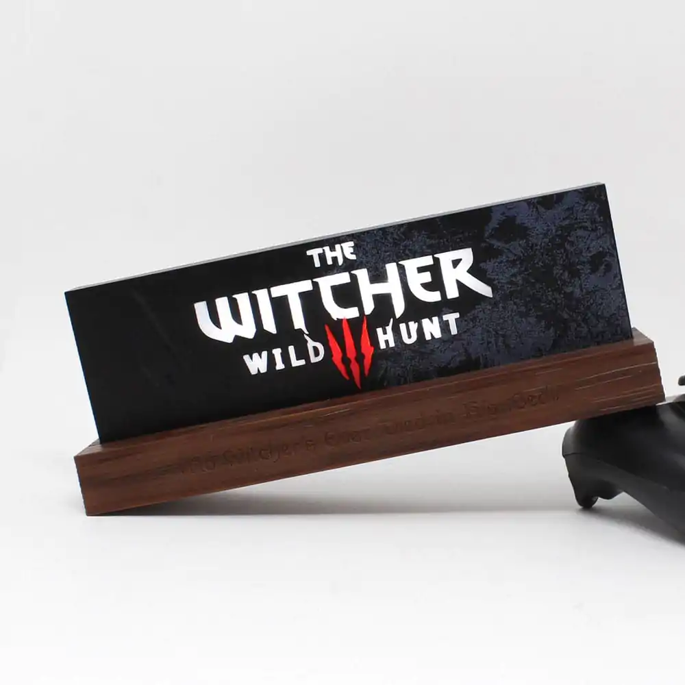 The Witcher LED lampa Wild Hunt Logo 22 cm fotografii produktu