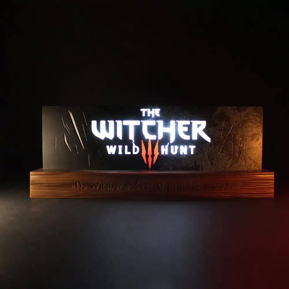 The Witcher LED lampa Wild Hunt Logo 22 cm fotografii produktu