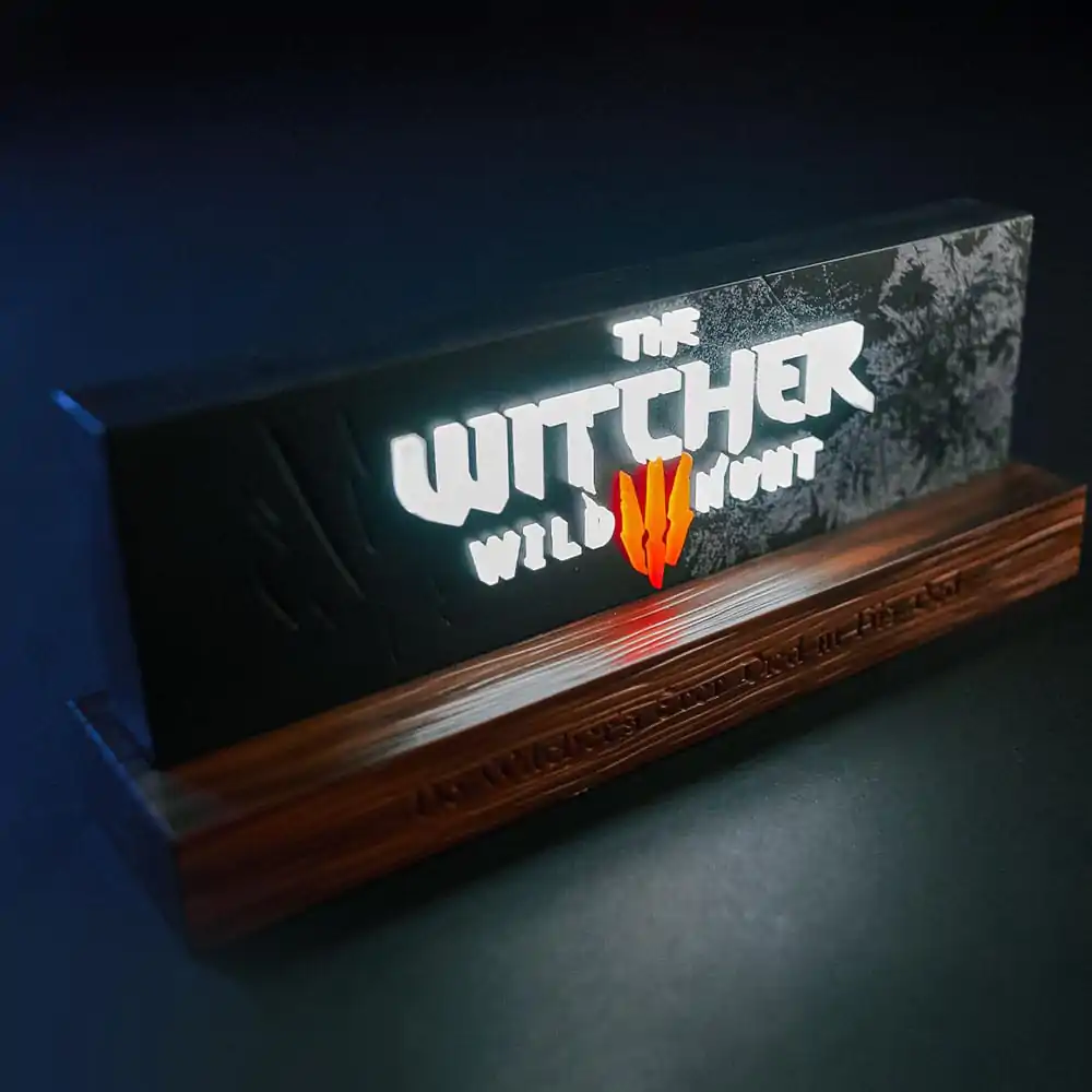 The Witcher LED lampa Wild Hunt Logo 22 cm fotografii produktu