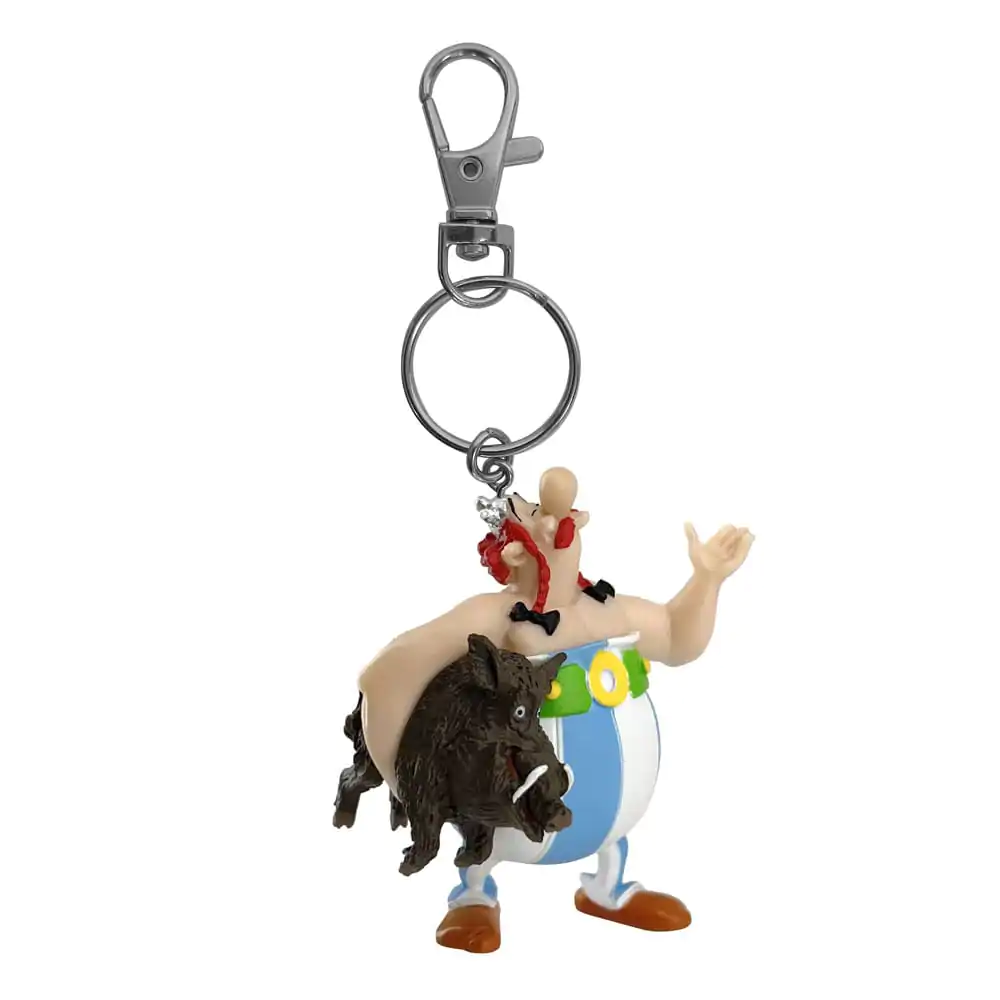 Klíčenka Asterix Obelix nesoucí kance 14 cm fotografii produktu