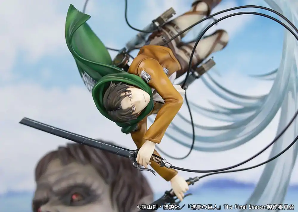 Attack on Titan PVC soška 1/7 Levi vs Beast Titan Ver. 28 cm fotografii produktu