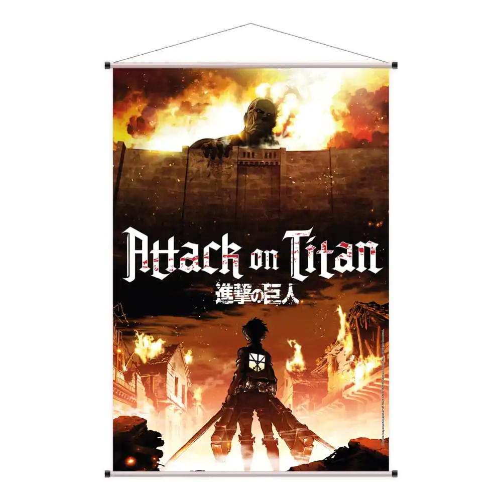 Attack on Titan nástěnná roleta Colossal Titan 60 x 90 cm fotografii produktu