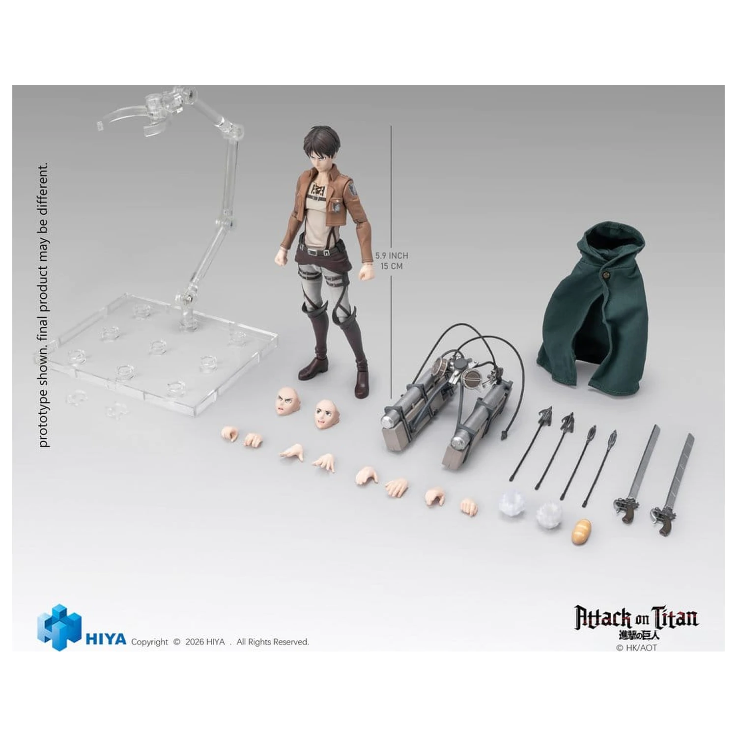 Attack on Titan Exquisite Basic Series Akční figurka 1/12 Eren Yeager 15 cm fotografii produktu