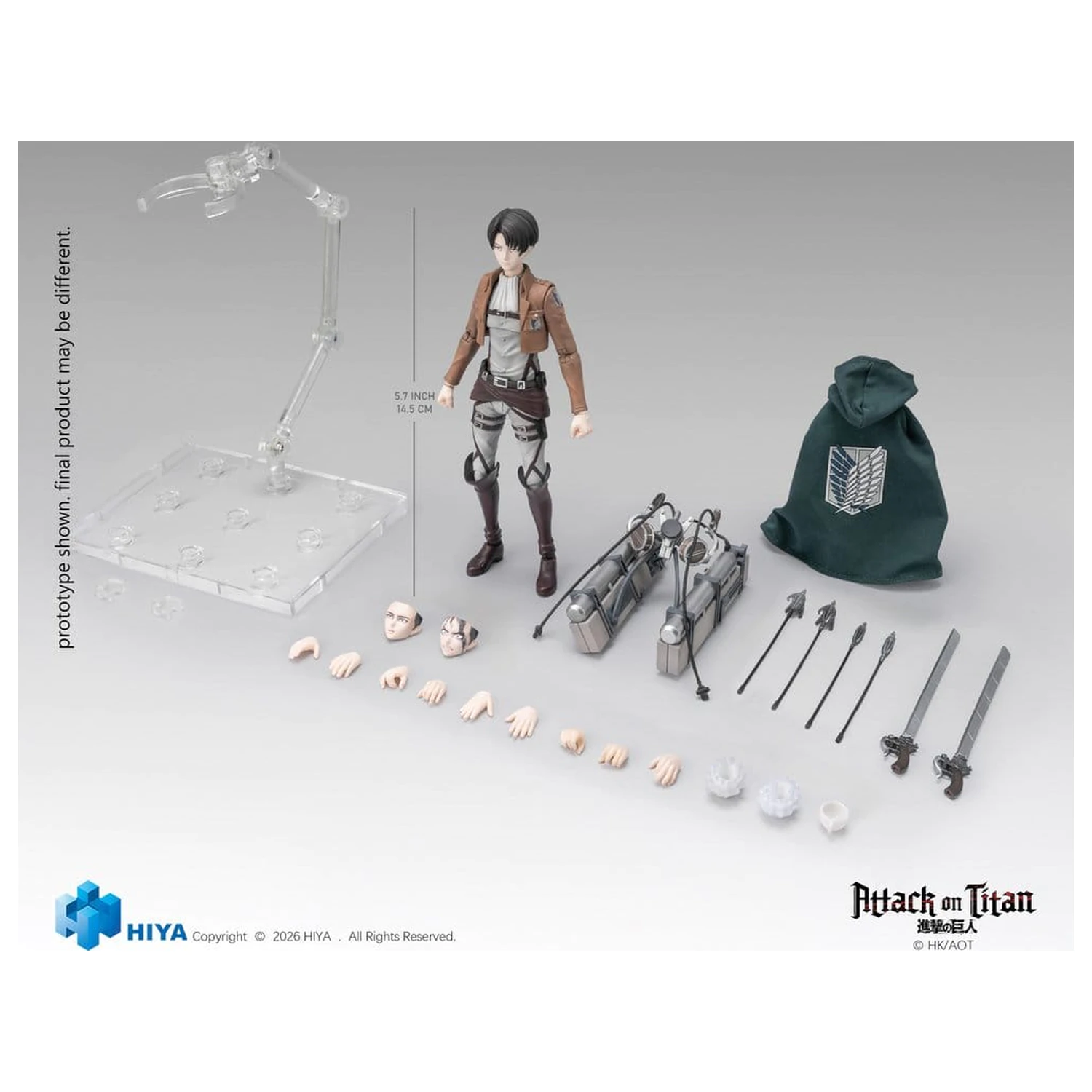 Attack on Titan Exquisite Basic Series Akční figurka 1/12 Levi Ackerman 15 cm fotografii produktu