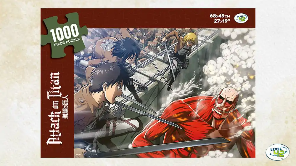 Attack on Titan Puzzle Boj (1000 dílků) fotografii produktu