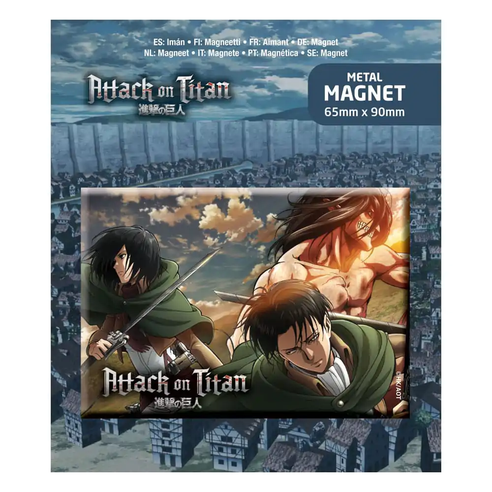 Attack on Titan Trio magnetů na lednici fotografii produktu