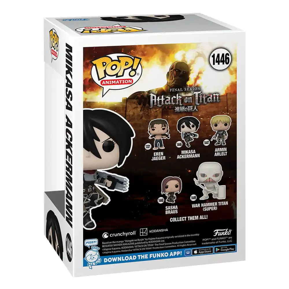 Attack on Titan POP! Animation vinylová figurka Mikasa Ackerman 9 cm fotografii produktu