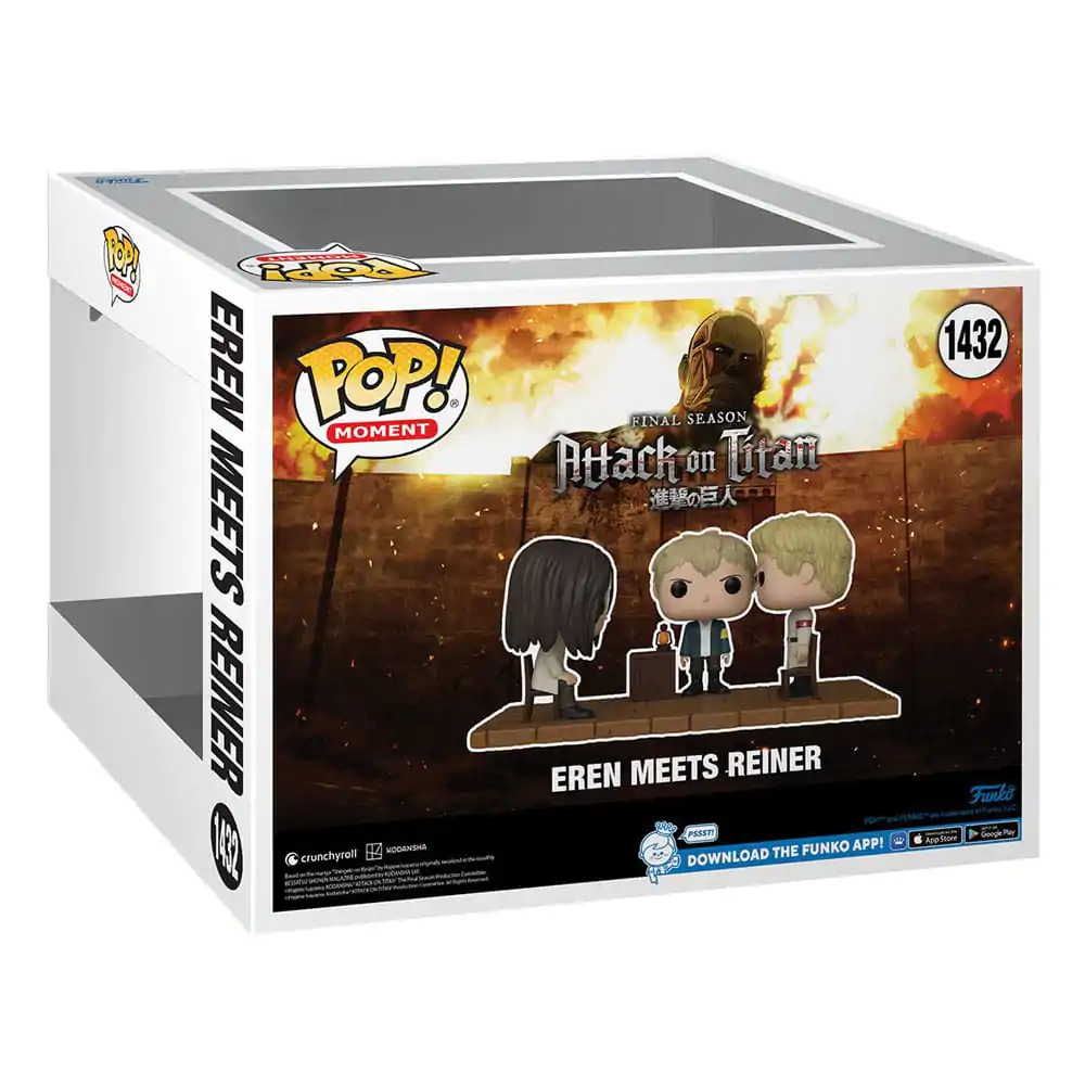 Attack on Titan POP! Moment Vinylové figurky Eren se setkává s Reinerem 9 cm fotografii produktu