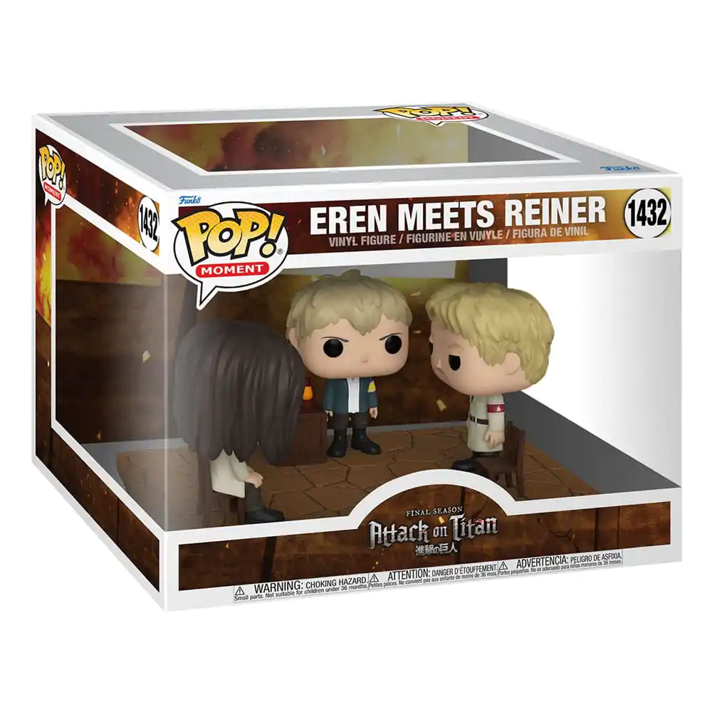 Attack on Titan POP! Moment Vinylové figurky Eren se setkává s Reinerem 9 cm fotografii produktu