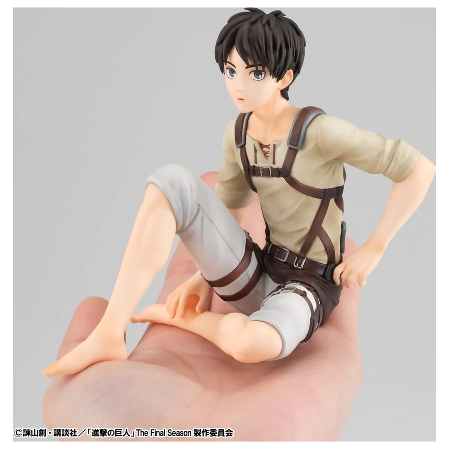Attack on Titan G.E.M. Series PVC figurky, 2-balení Eren Yeager & Squad Captain Levi Palm Size fotografii produktu