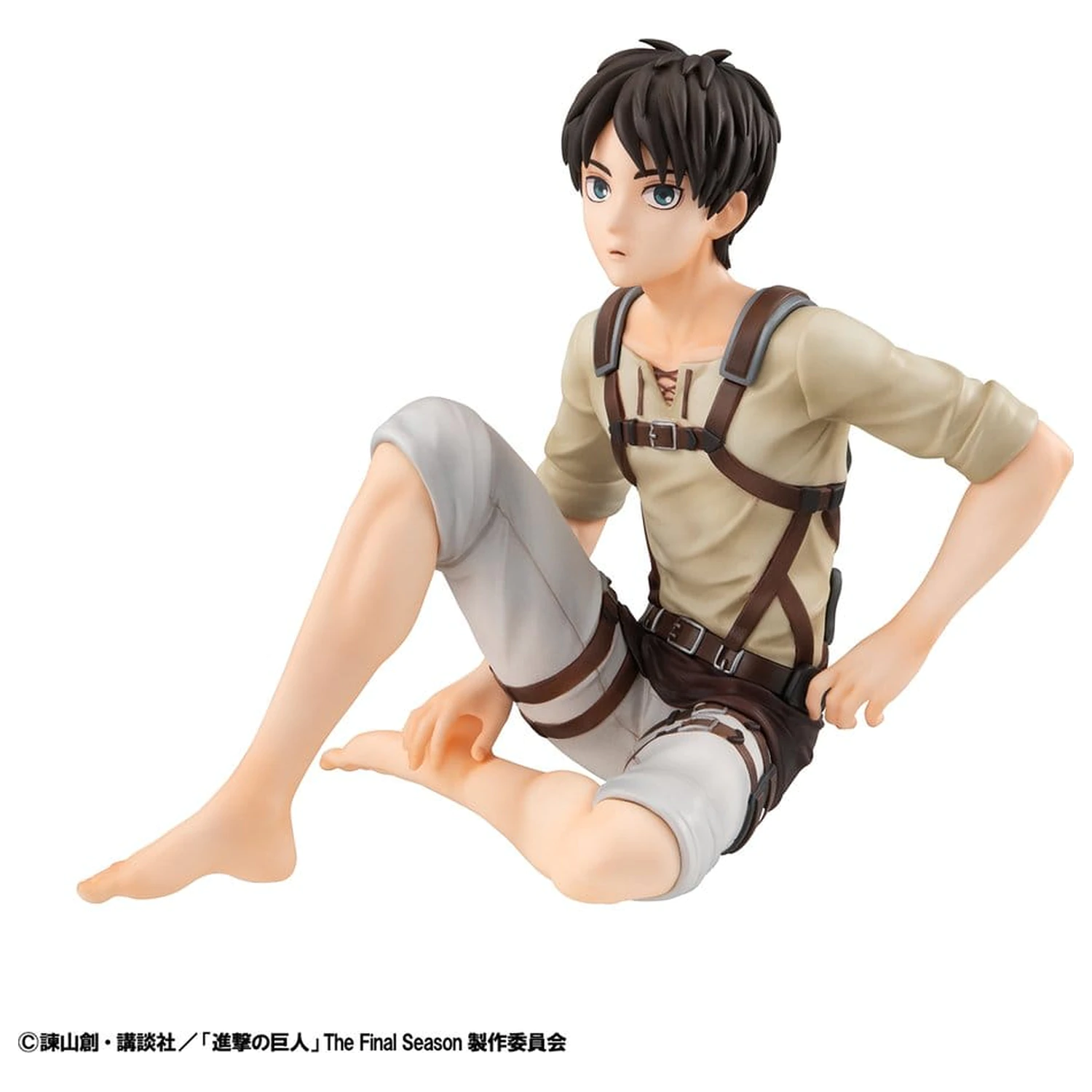 Attack on Titan G.E.M. Series PVC figurky, 2-balení Eren Yeager & Squad Captain Levi Palm Size fotografii produktu