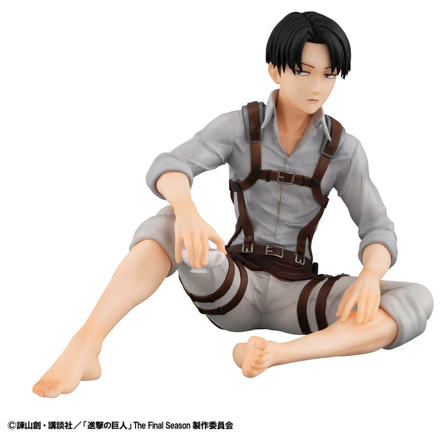 Attack on Titan G.E.M. Series PVC figurky, 2-balení Eren Yeager & Squad Captain Levi Palm Size fotografii produktu