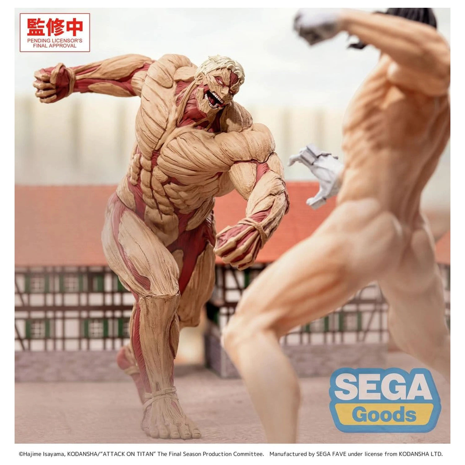 Attack on Titan GigantiX PVC figurka Reiner Braun Armored Titan verze 25 cm fotografii produktu