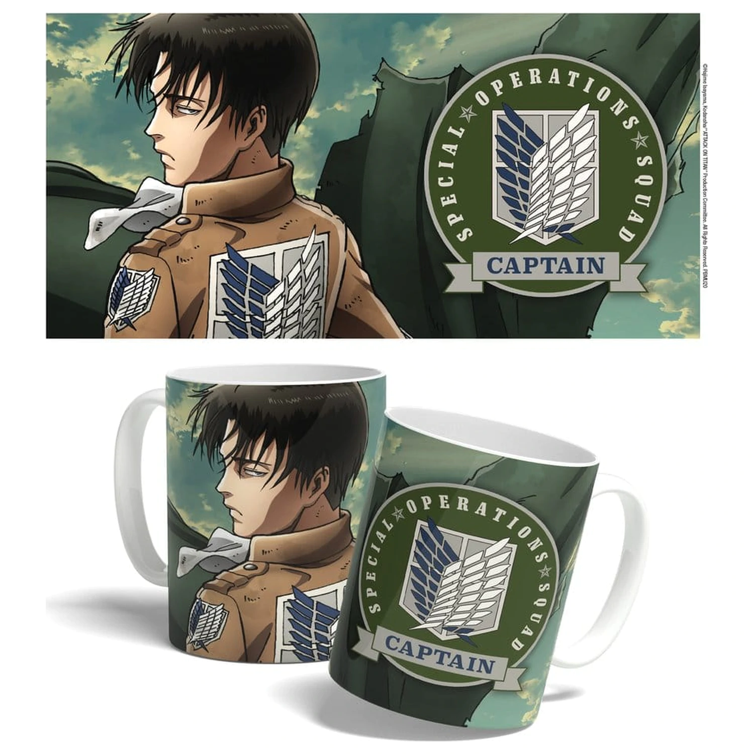 Hrneček Attack on Titan Levi Squad Captain 325 ml fotografii produktu