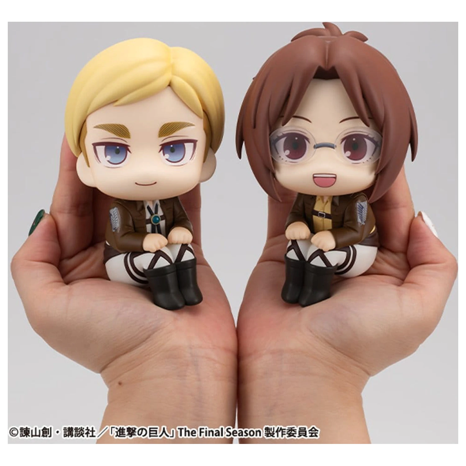 Attack on Titan Look Up PVC Sošky Hange Zoe & Erwin Smith (s dárkem) 11 cm fotografii produktu