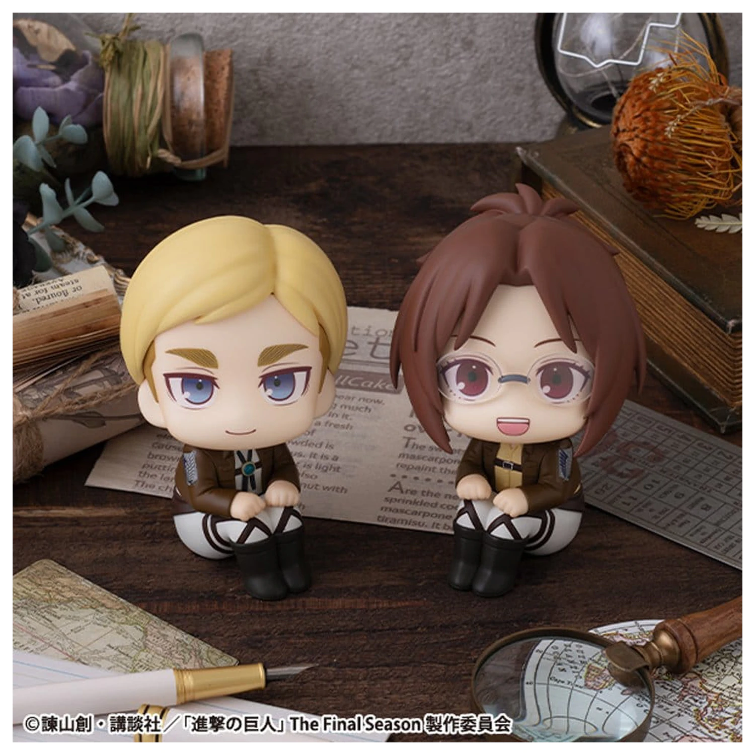 Attack on Titan Look Up PVC Sošky Hange Zoe & Erwin Smith (s dárkem) 11 cm fotografii produktu