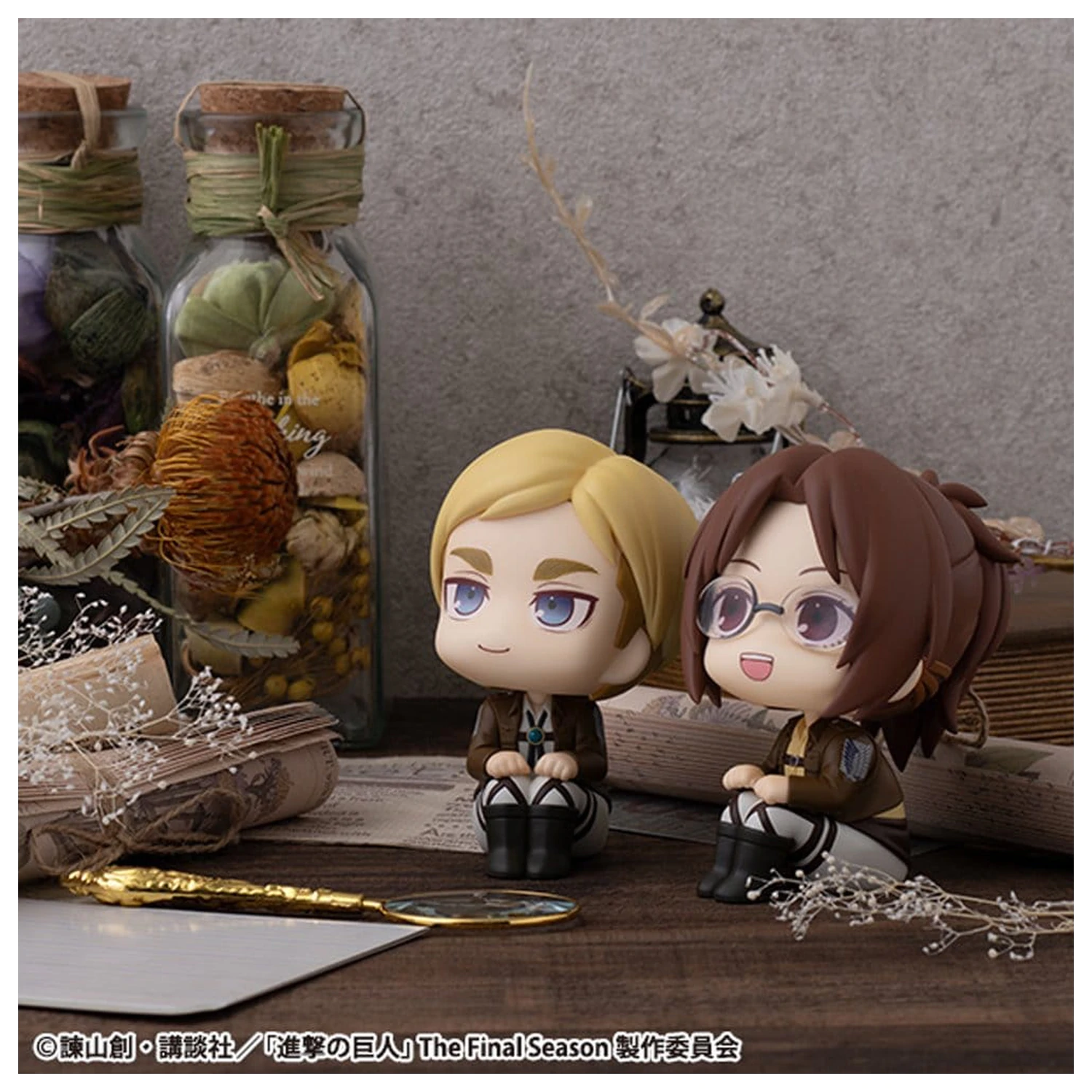 Attack on Titan Look Up PVC Sošky Hange Zoe & Erwin Smith (s dárkem) 11 cm fotografii produktu