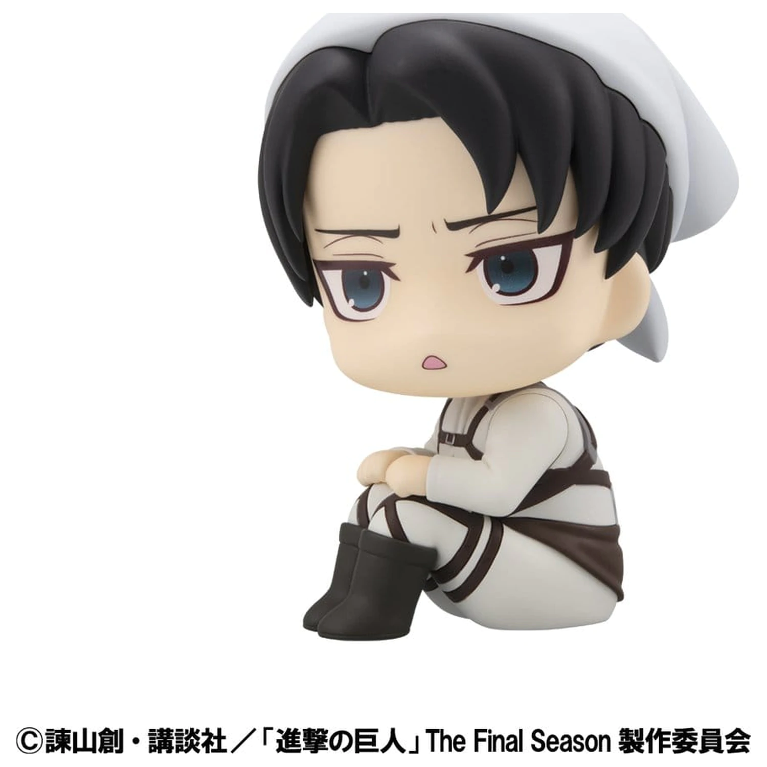 Attack on Titan Look Up PVC soška Levi Cleaning up Ver. 11 cm fotografii produktu