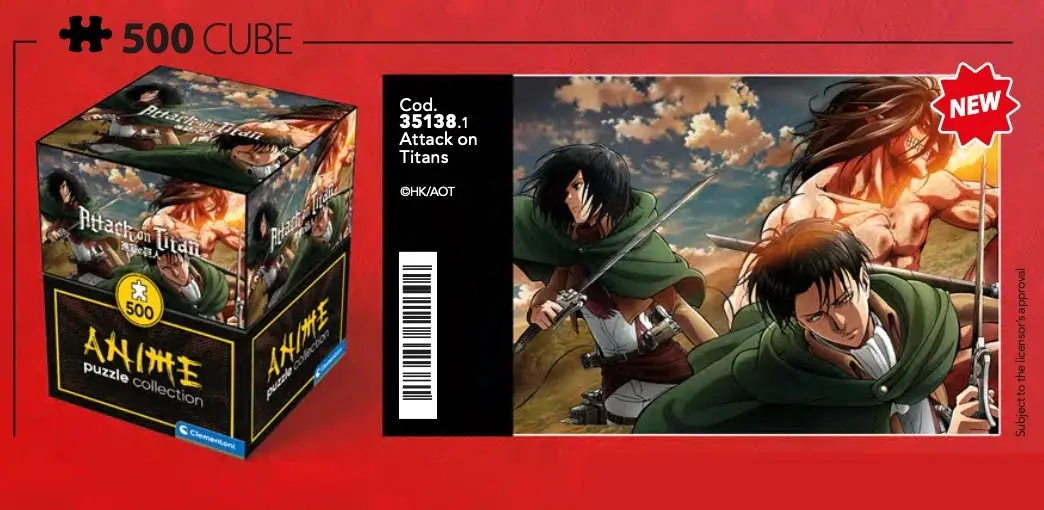 Puzzle Attack on Titan Levi, Mikasa and Eren Titan fotografii produktu