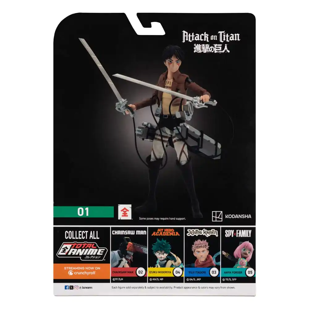 Attack on Titan Total Anime Akční figurka Eren Jaeger 17 cm fotografii produktu