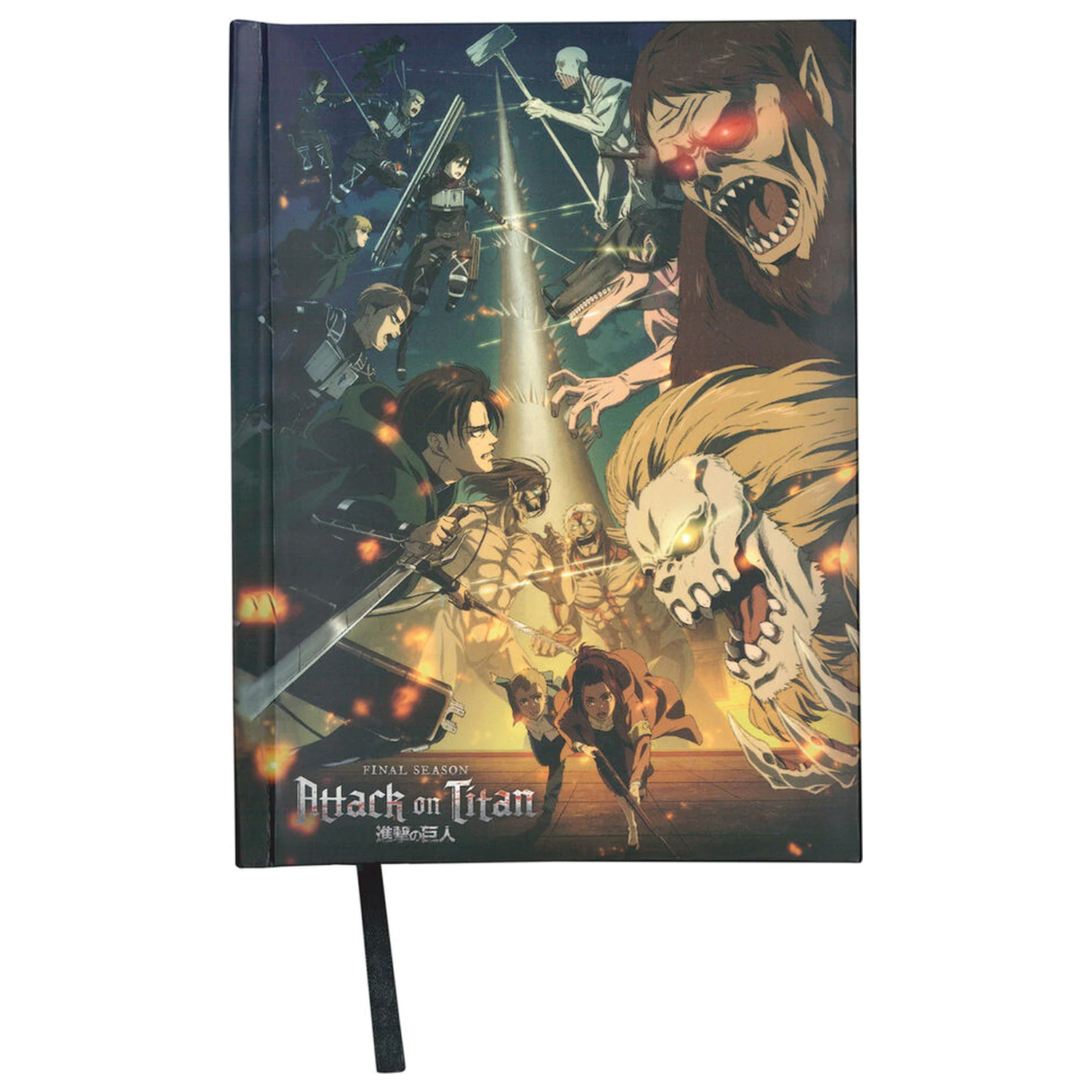 Attack on Titans Strugglen Zápisník s světlem fotografii produktu
