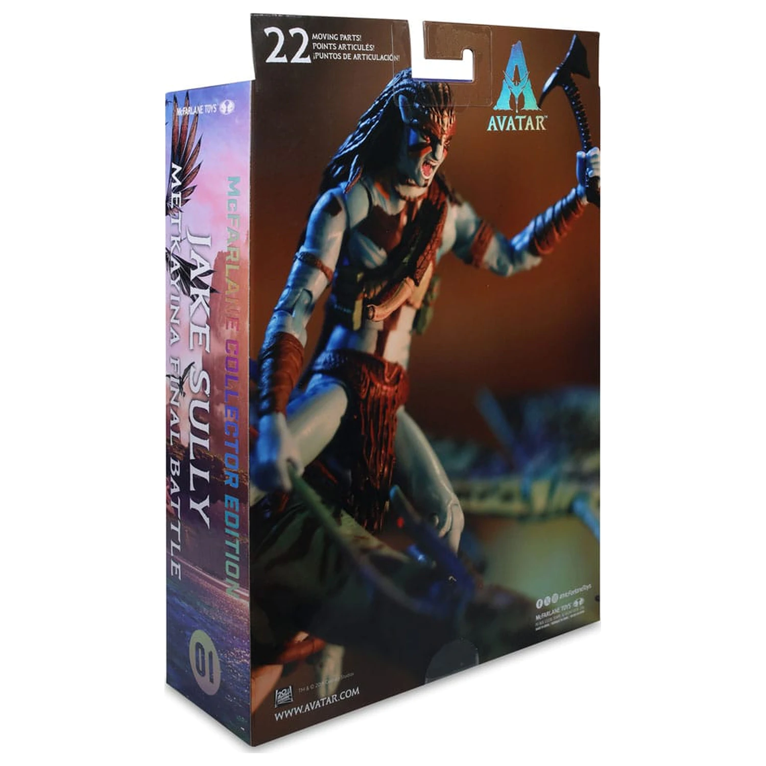 Avatar: Fire and Ash Akční figurka Jake Sully (Metkayina Final Battle) 18 cm fotografii produktu