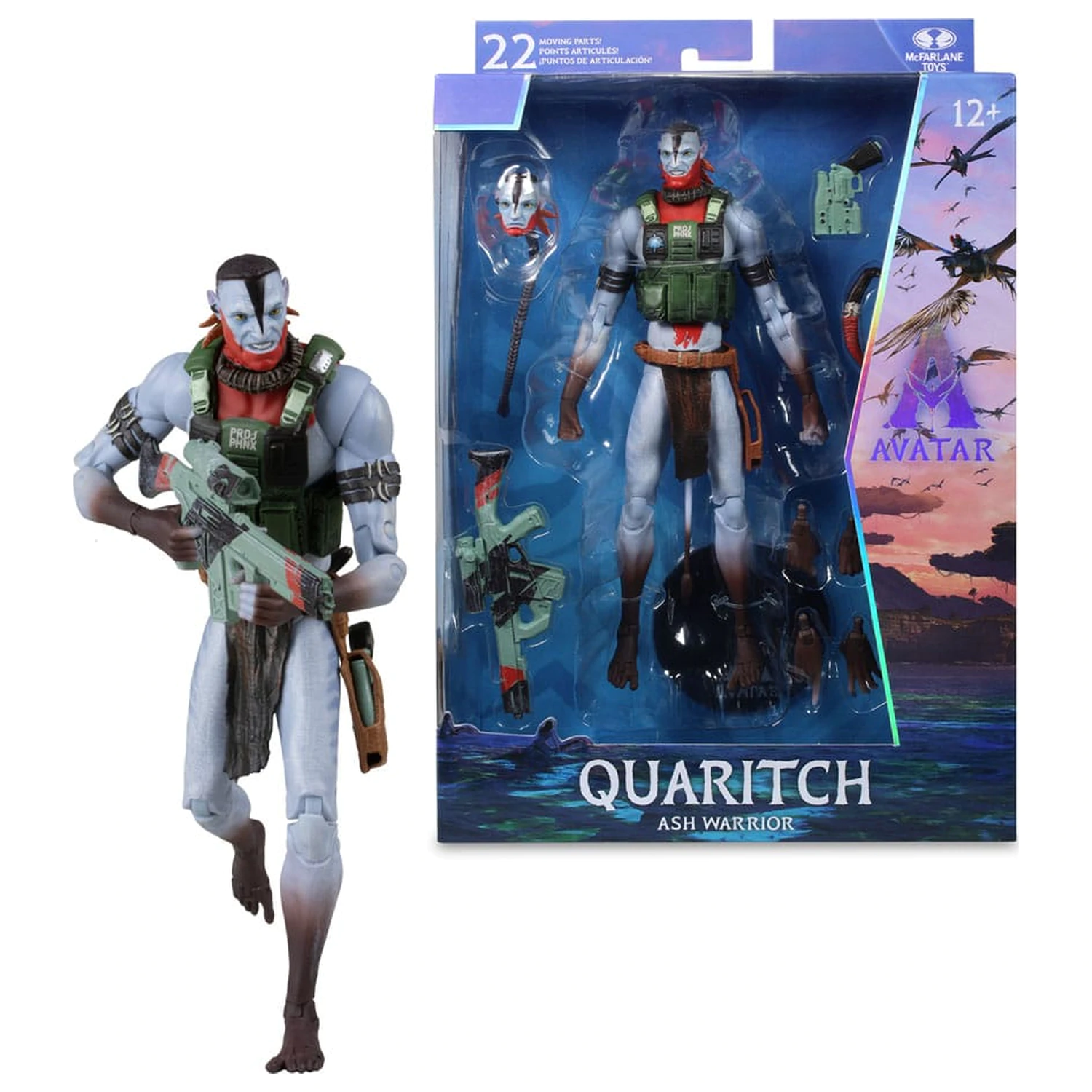 Avatar: Fire and Ash Akční figurka Recom Quaritch (Ash Warrior) 18 cm fotografii produktu