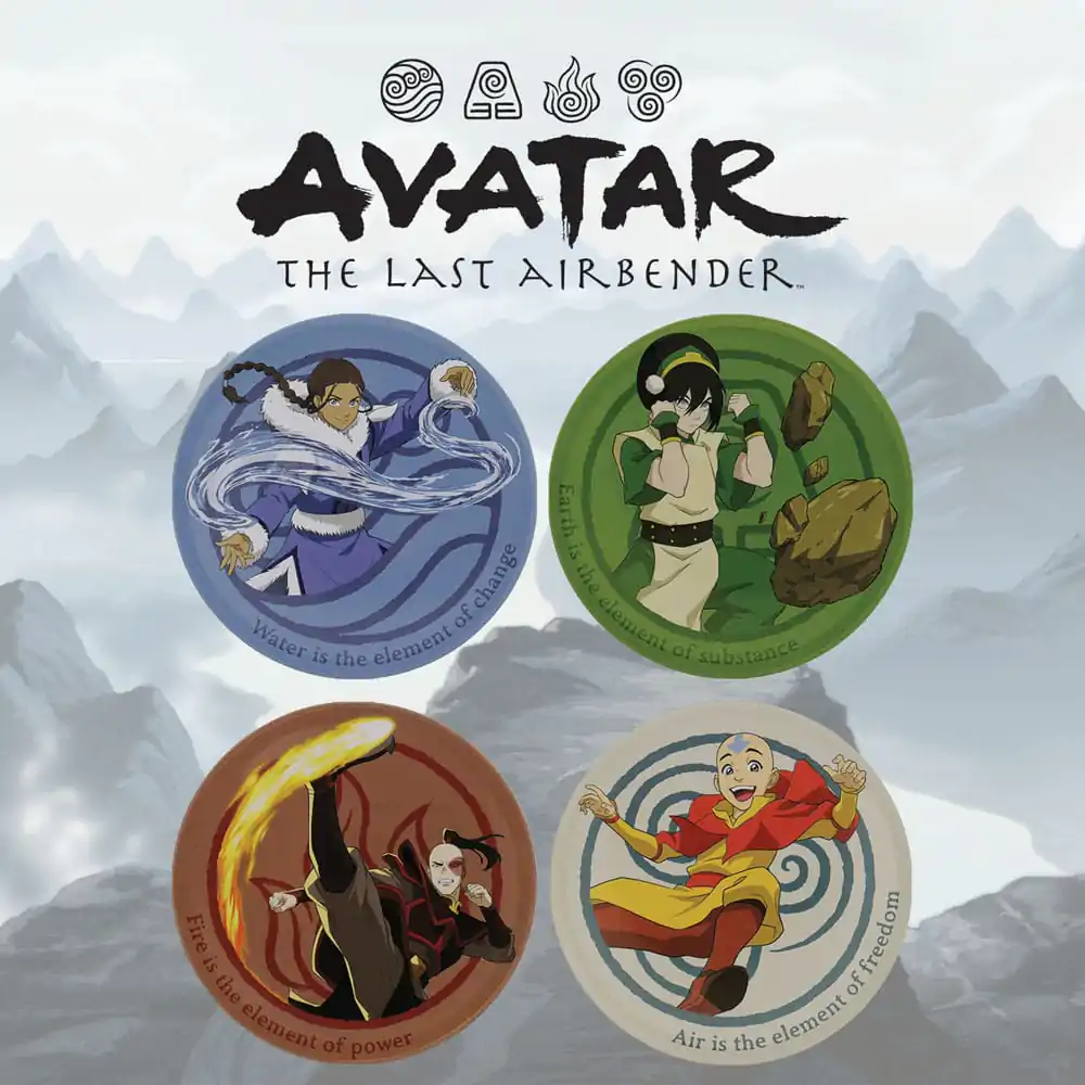 Avatar The Last Airbender Podtácky 4-Pack fotografii produktu