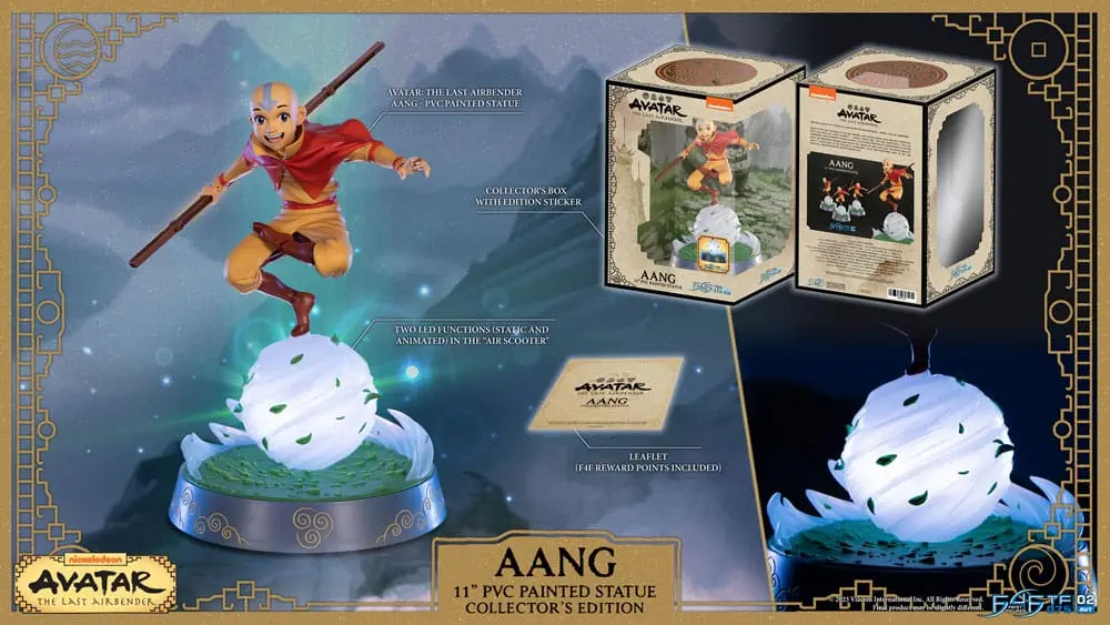 Avatar: The Last Airbender PVC Socha Aang Sběratelská edice 27 cm fotografii produktu