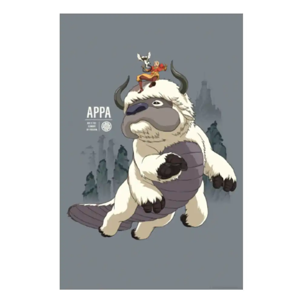 Avatar The Last Airbender Art Print Appa &amp; Aang Limited Edition 42 x 30 cm Umělecký tisk fotografii produktu