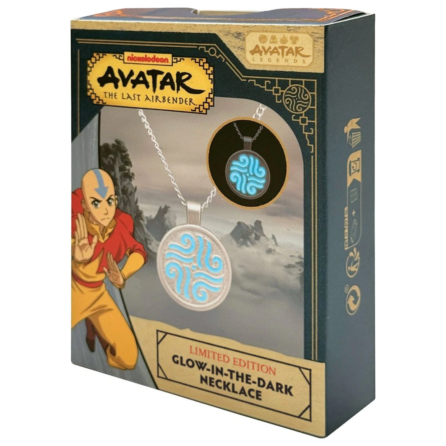 Avatar: The Last Airbender Limitovaná edice svítící ve tmě Elements náhrdelník fotografii produktu