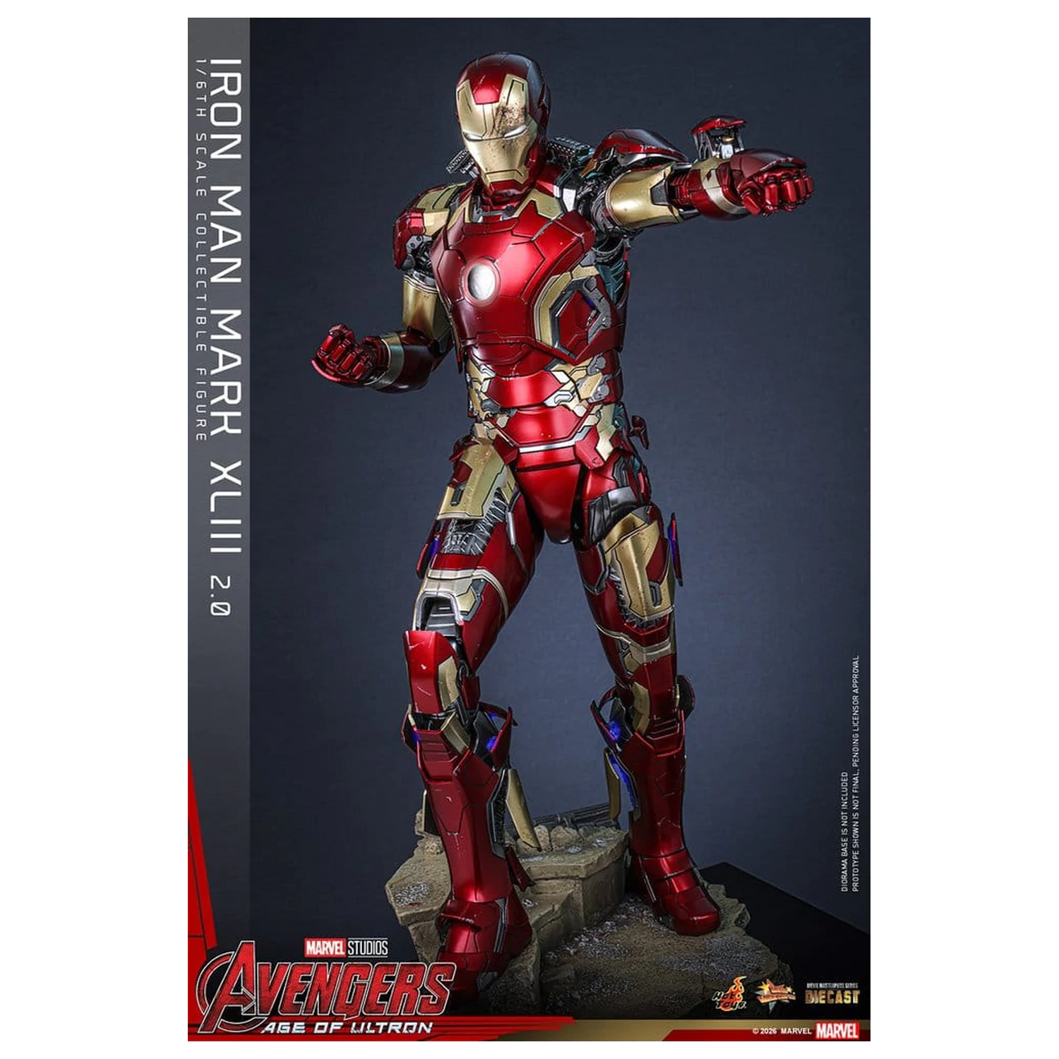 Avengers: Age of Ultron Movie Masterpiece Odlitek Akční figurka 1/6 Iron Man Mark XLIII (2.0) 32 cm fotografii produktu