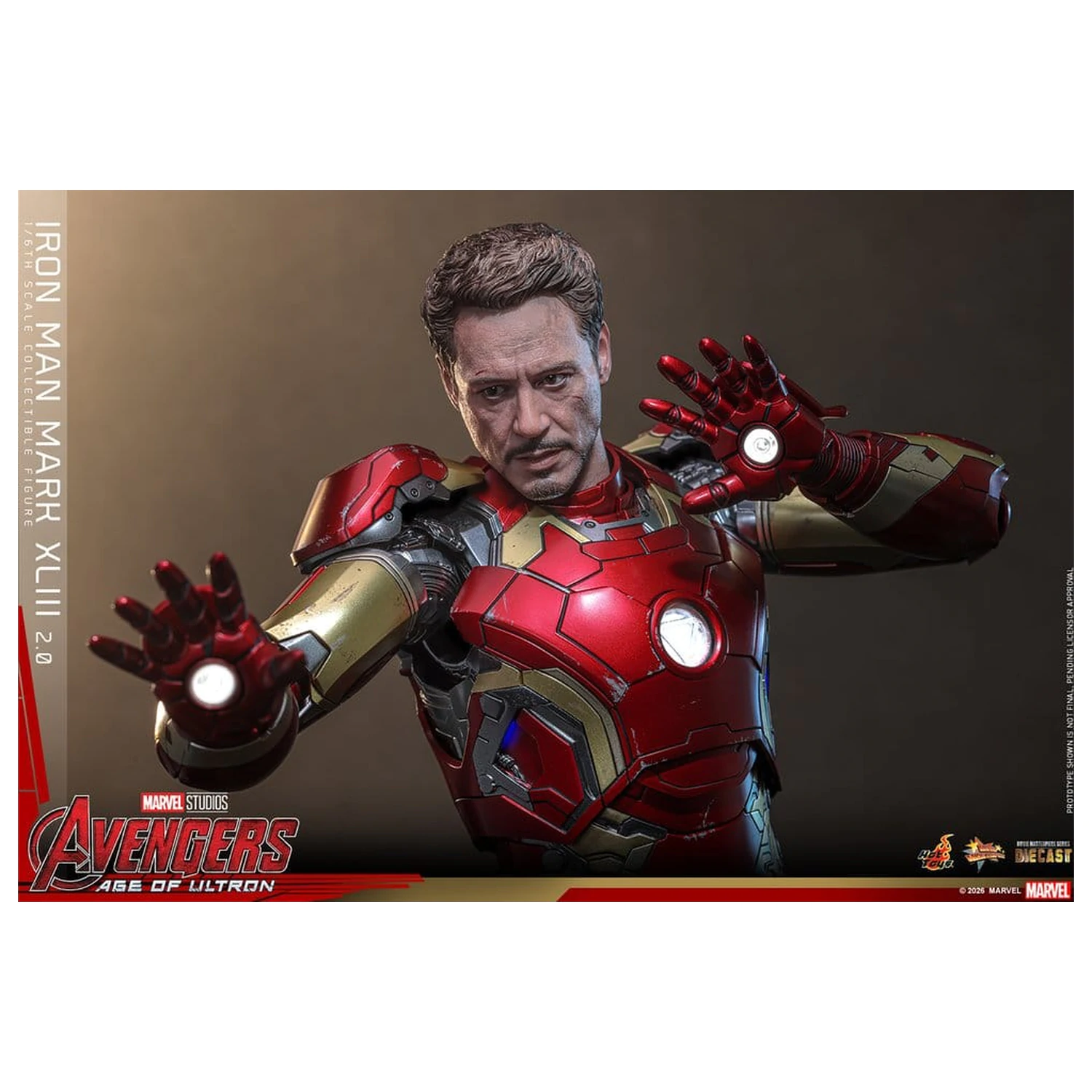 Avengers: Age of Ultron Movie Masterpiece Odlitek Akční figurka 1/6 Iron Man Mark XLIII (2.0) 32 cm fotografii produktu