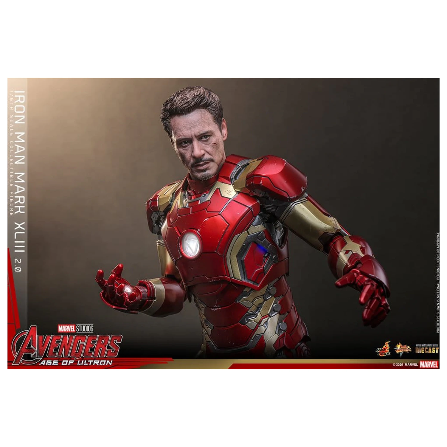 Avengers: Age of Ultron Movie Masterpiece Odlitek Akční figurka 1/6 Iron Man Mark XLIII (2.0) 32 cm fotografii produktu