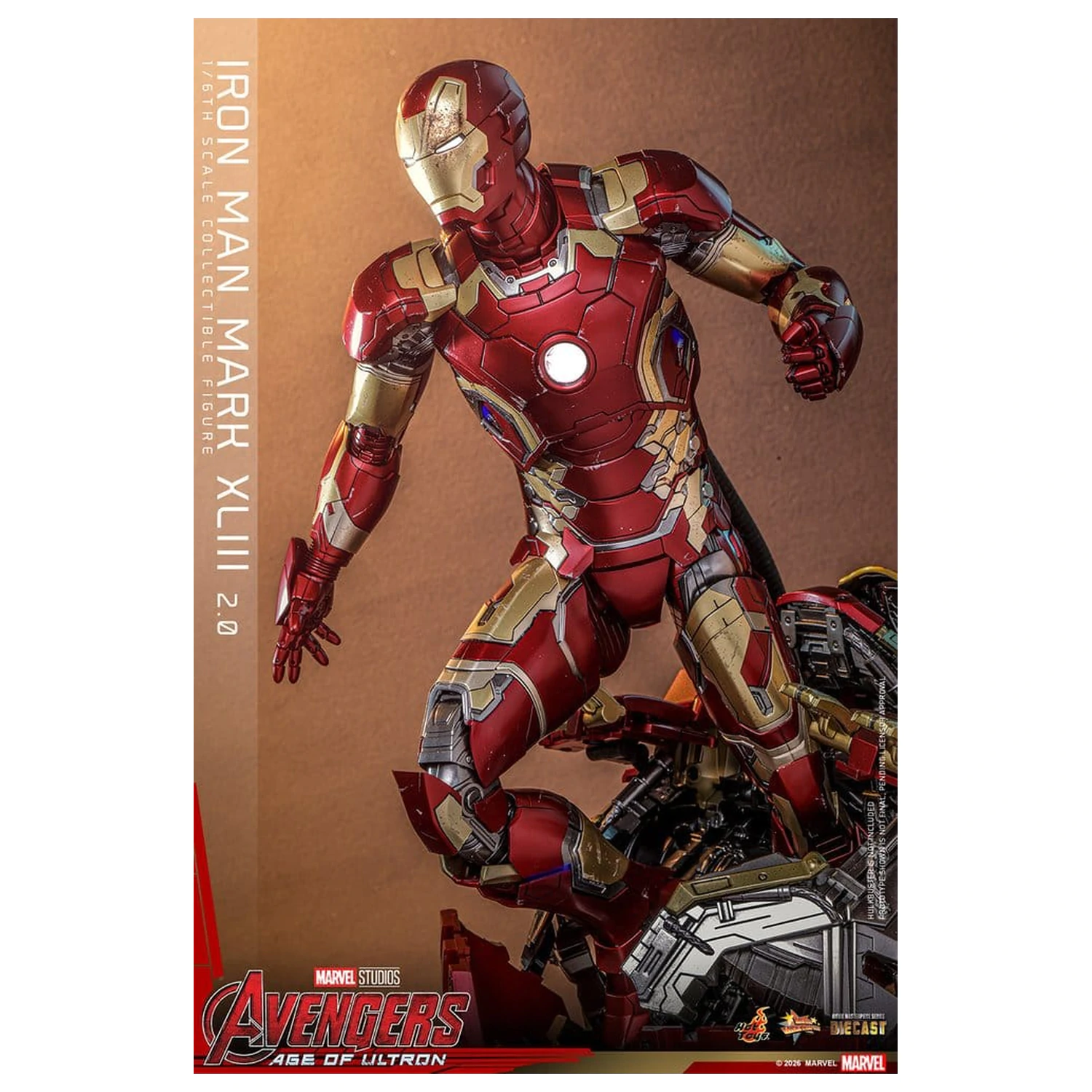 Avengers: Age of Ultron Movie Masterpiece Odlitek Akční figurka 1/6 Iron Man Mark XLIII (2.0) 32 cm fotografii produktu