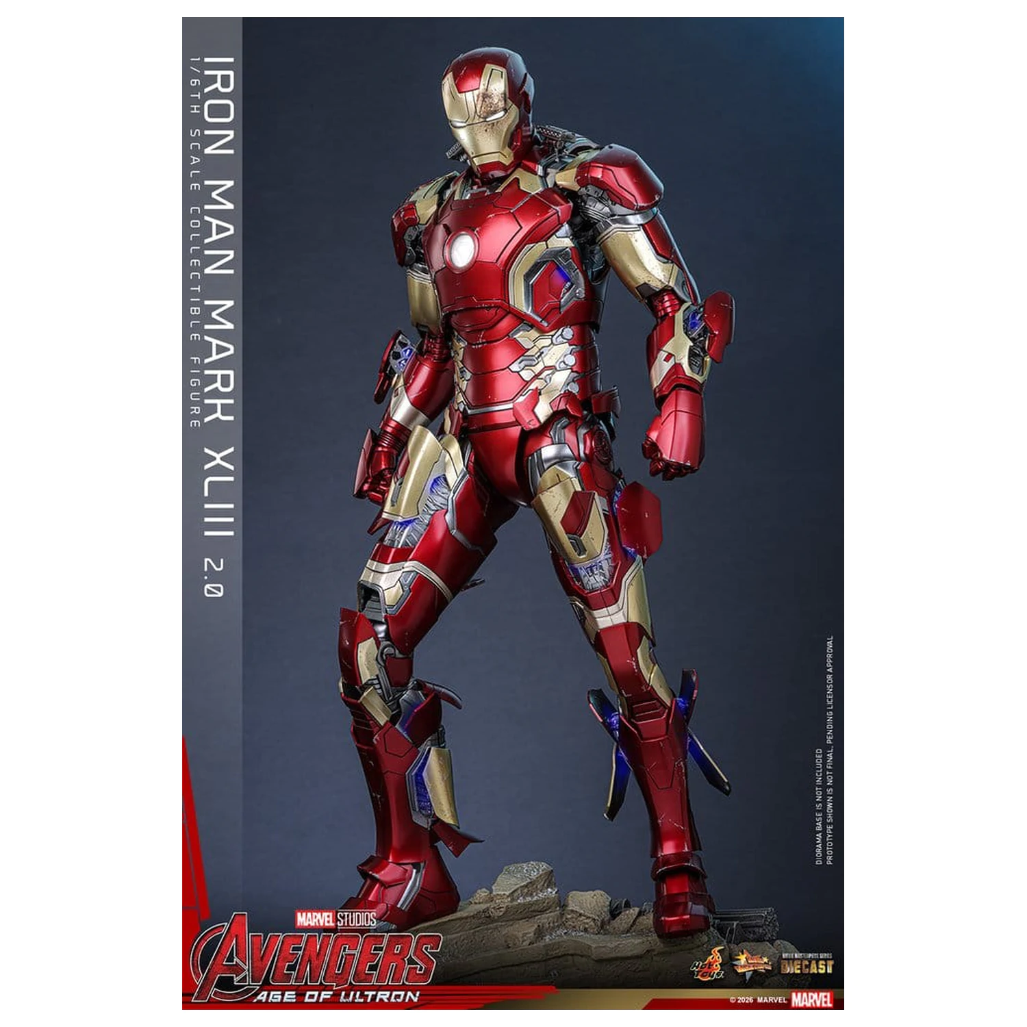Avengers: Age of Ultron Movie Masterpiece Odlitek Akční figurka 1/6 Iron Man Mark XLIII (2.0) 32 cm fotografii produktu