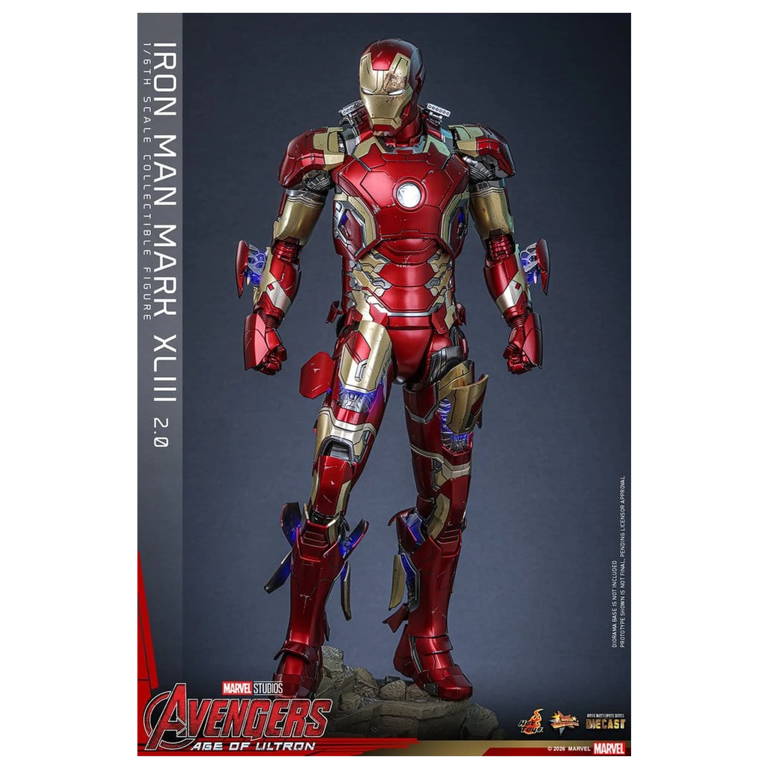 Avengers: Age of Ultron Movie Masterpiece Odlitek Akční figurka 1/6 Iron Man Mark XLIII (2.0) 32 cm fotografii produktu