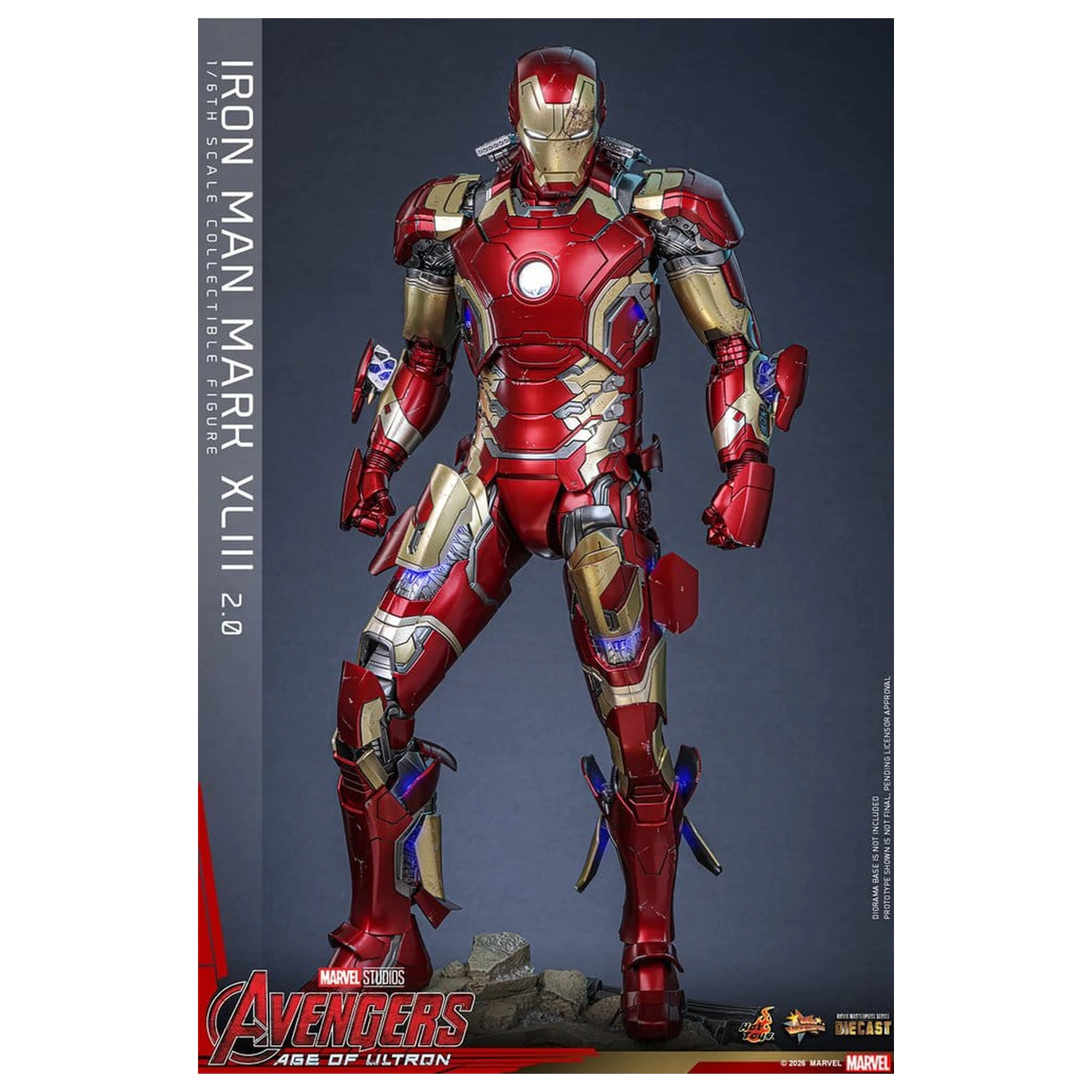 Avengers: Age of Ultron Movie Masterpiece Odlitek Akční figurka 1/6 Iron Man Mark XLIII (2.0) 32 cm fotografii produktu