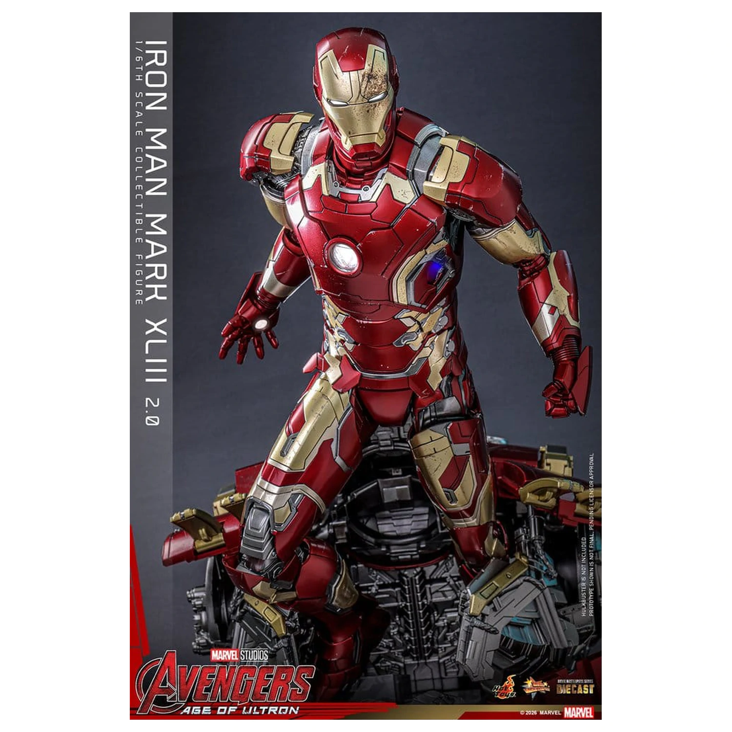 Avengers: Age of Ultron Movie Masterpiece Odlitek Akční figurka 1/6 Iron Man Mark XLIII (2.0) 32 cm fotografii produktu