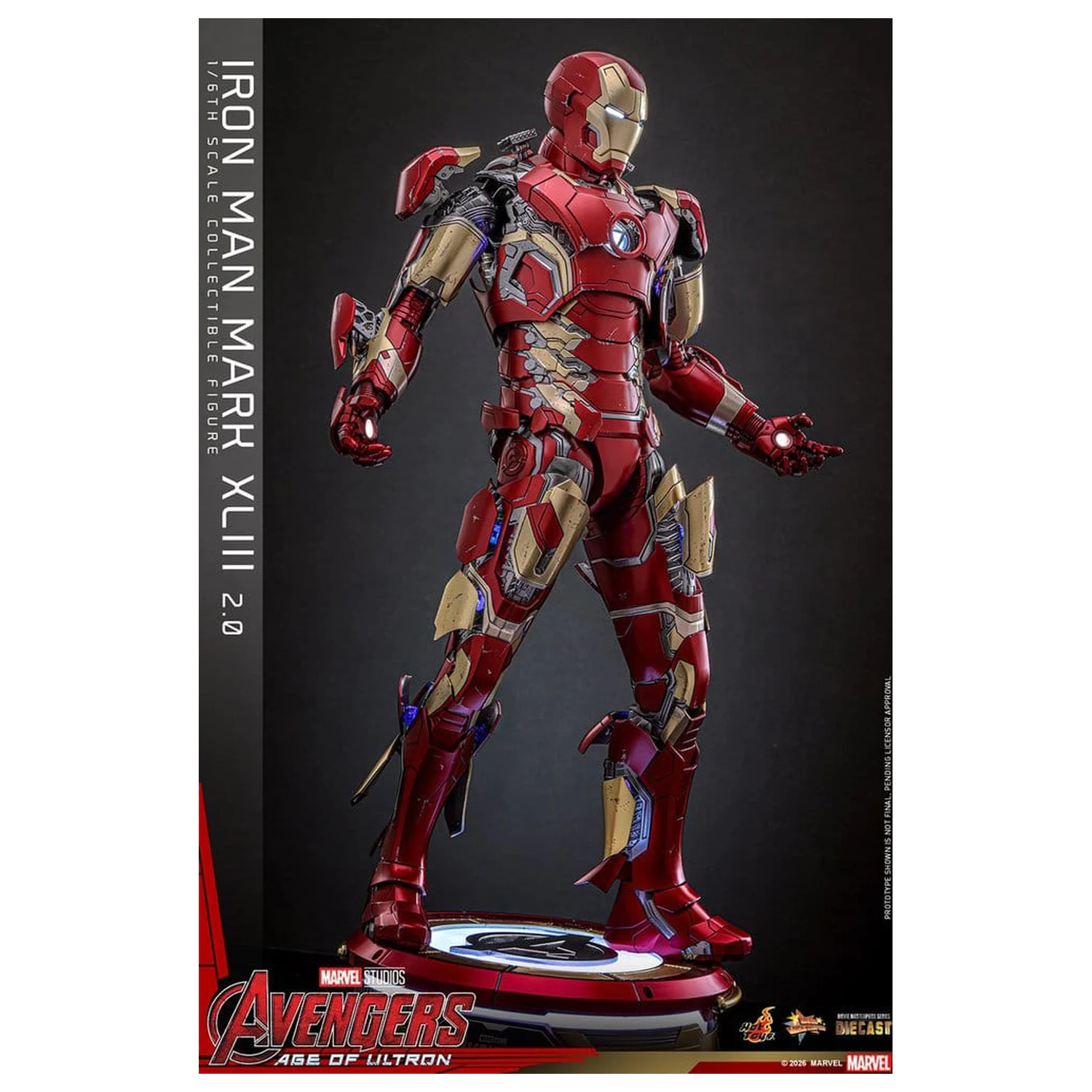 Avengers: Age of Ultron Movie Masterpiece Odlitek Akční figurka 1/6 Iron Man Mark XLIII (2.0) 32 cm fotografii produktu